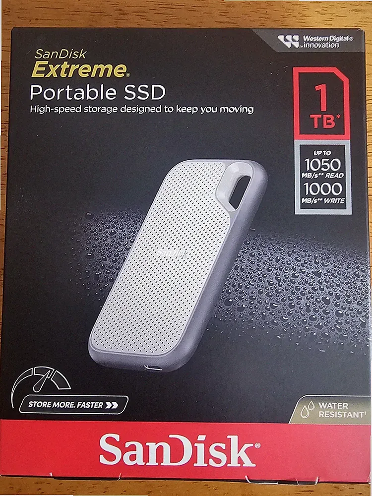 New SanDisk 1TB Extreme External Portable SSD