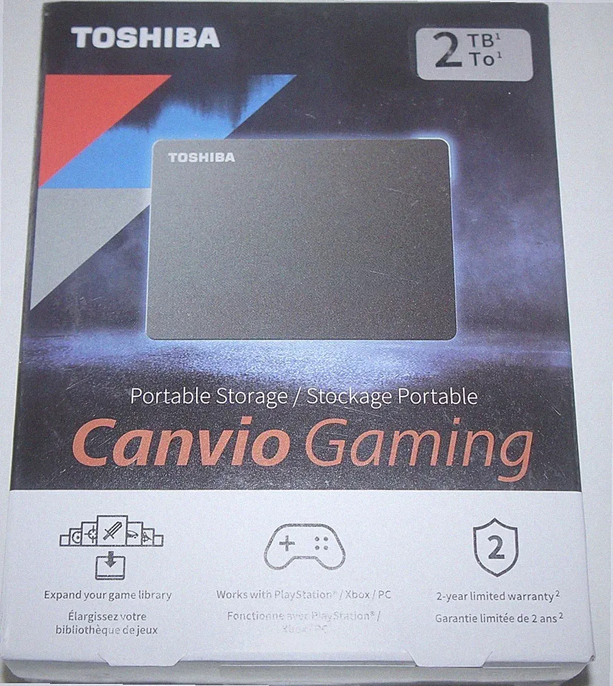 New Toshiba Canvio 2TB USB 3.0 Gaming External Portable Hard Drive-Console & PC